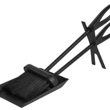 Hearth & Home Fireside Dustpan And Brush Set Black 15"